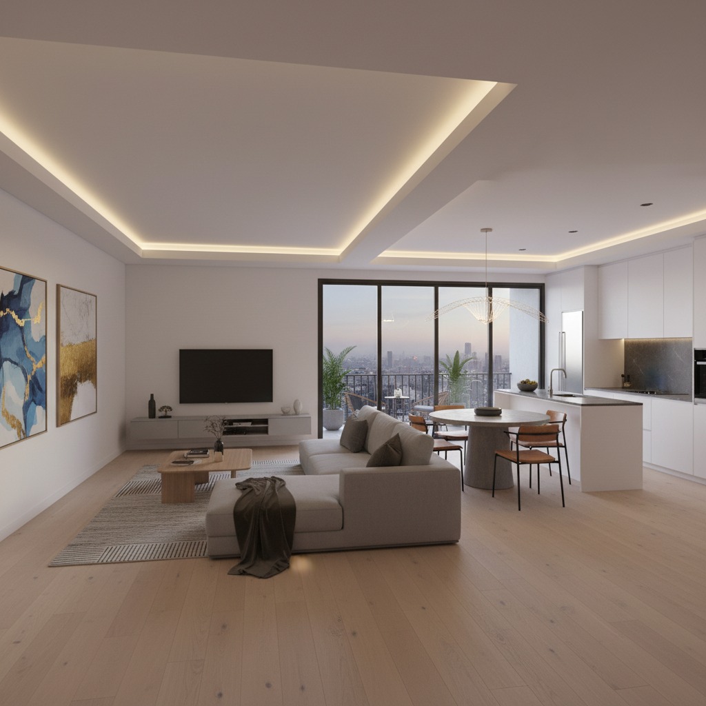 rendering 3d appartamento